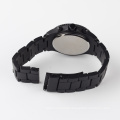 interchangeable strap watch man black metal watch band